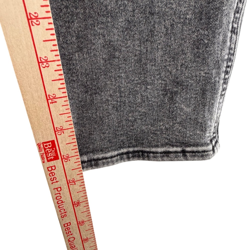 Hollister Ultra High-Rise Mom Jean Womens 3R 26x27 Black Acid Foldover Waist - Picture 5 of 10